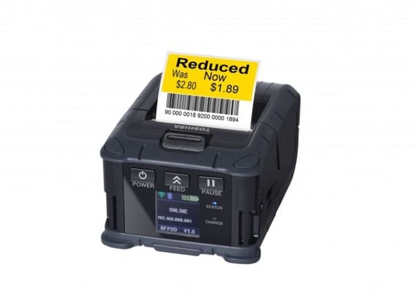 hình ảnh trực quan máy in di động Toshiba B-FP2D-GH50