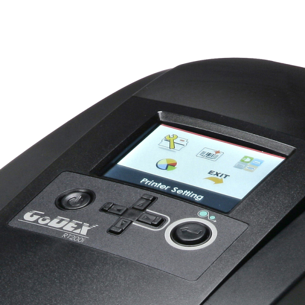 godex rt200i có màn hình tiện lợi