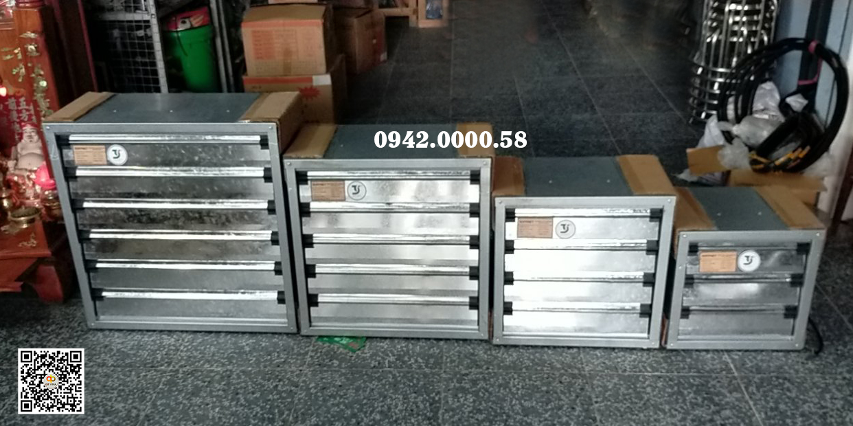 quạt thông gió vuông gắn tường công nghiệp
