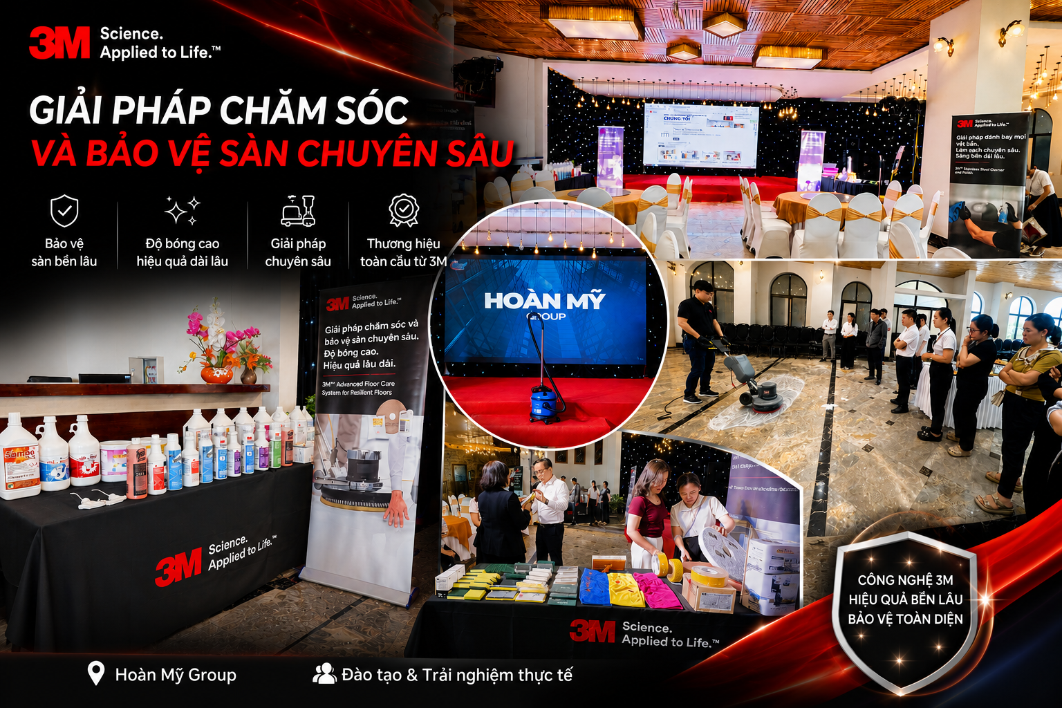 HOÀN MỸ GROUP & 3M VIỆT NAM: GIỚI THIỆU GIẢI PHÁP CHĂM SÓC SÀN CHUYÊN SÂU TẠI CHARM SAPA HOTEL