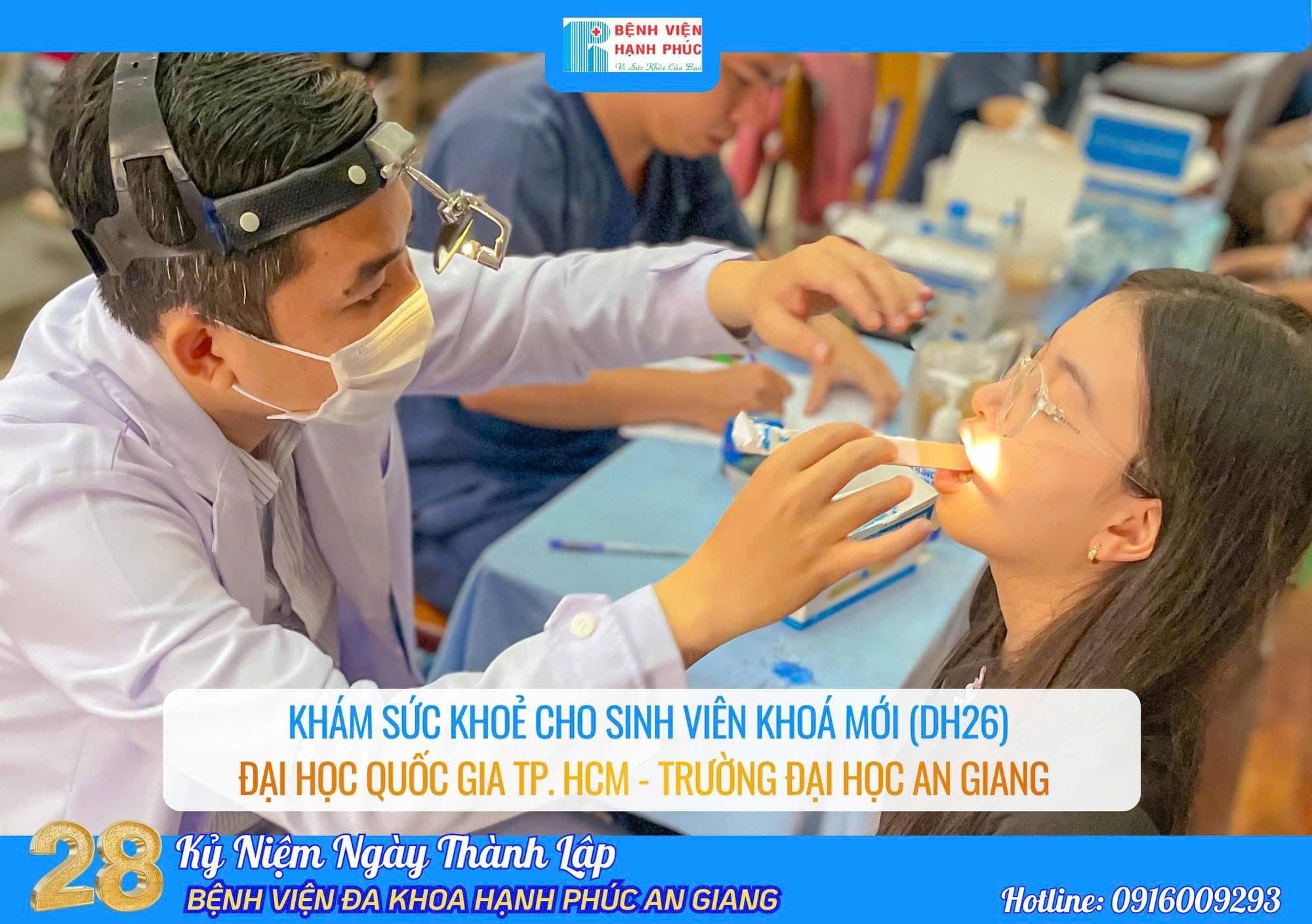 BỆNH VIỆN ĐA KHOA HẠNH PHÚC AN GIANG TỔ CHỨC KHÁM SỨC KHOẺ CHO SINH VIÊN KHÓA MỚI (DH26) tại Đại Học Quốc Gia TP.HCM – Trường Đại Học An Giang
