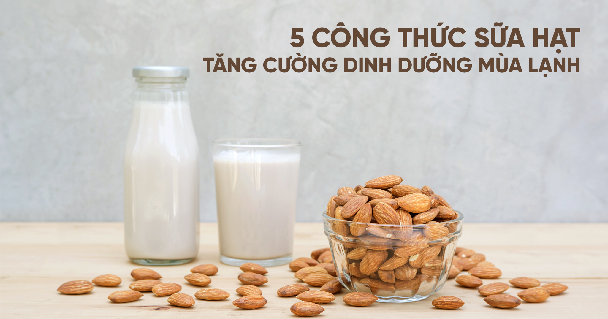 5 Công thức Sữa Hạt Nóng Hổi Tăng cường Dinh dưỡng Mùa Lạnh với Masuto MSLovePlus