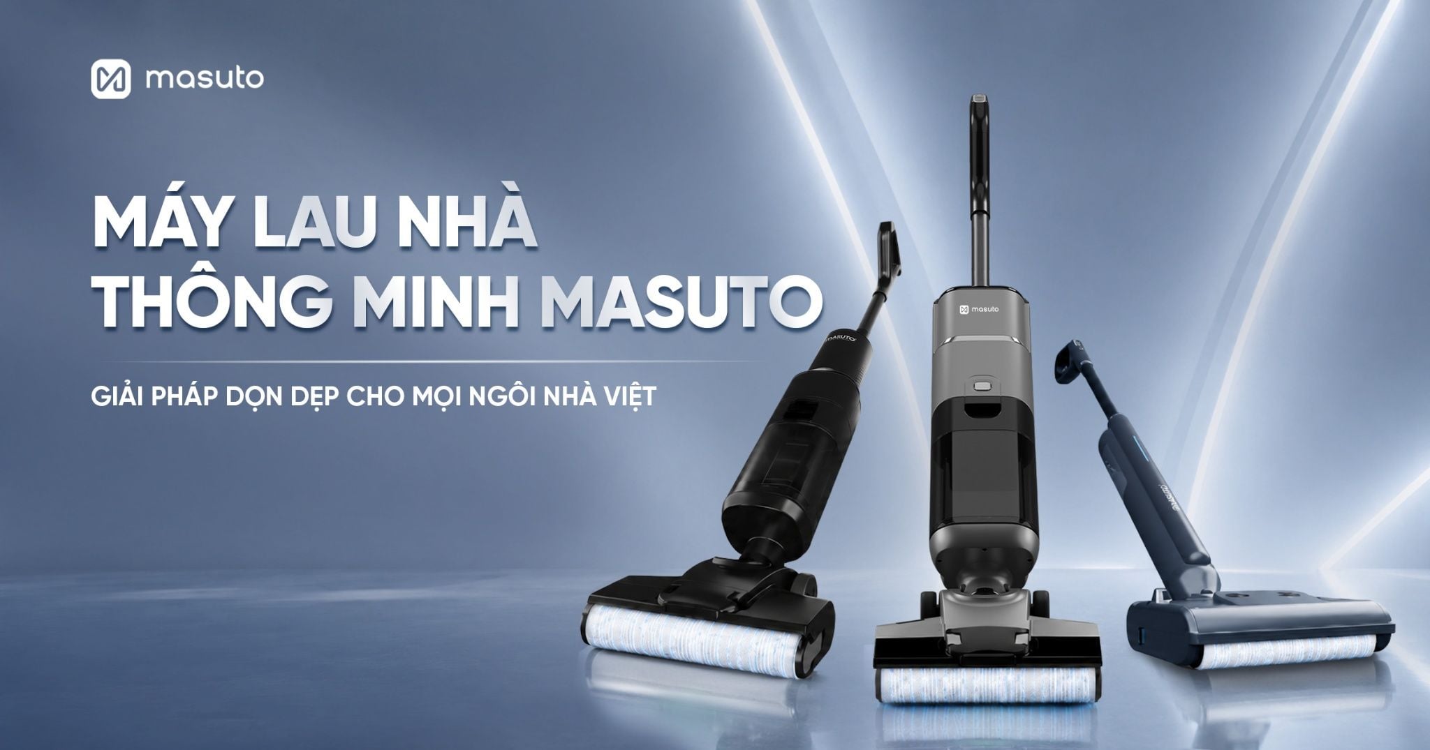 Máy lau nhà thông minh không dây Masuto - Giải pháp dọn nhà không dây cho mọi căn hộ Việt