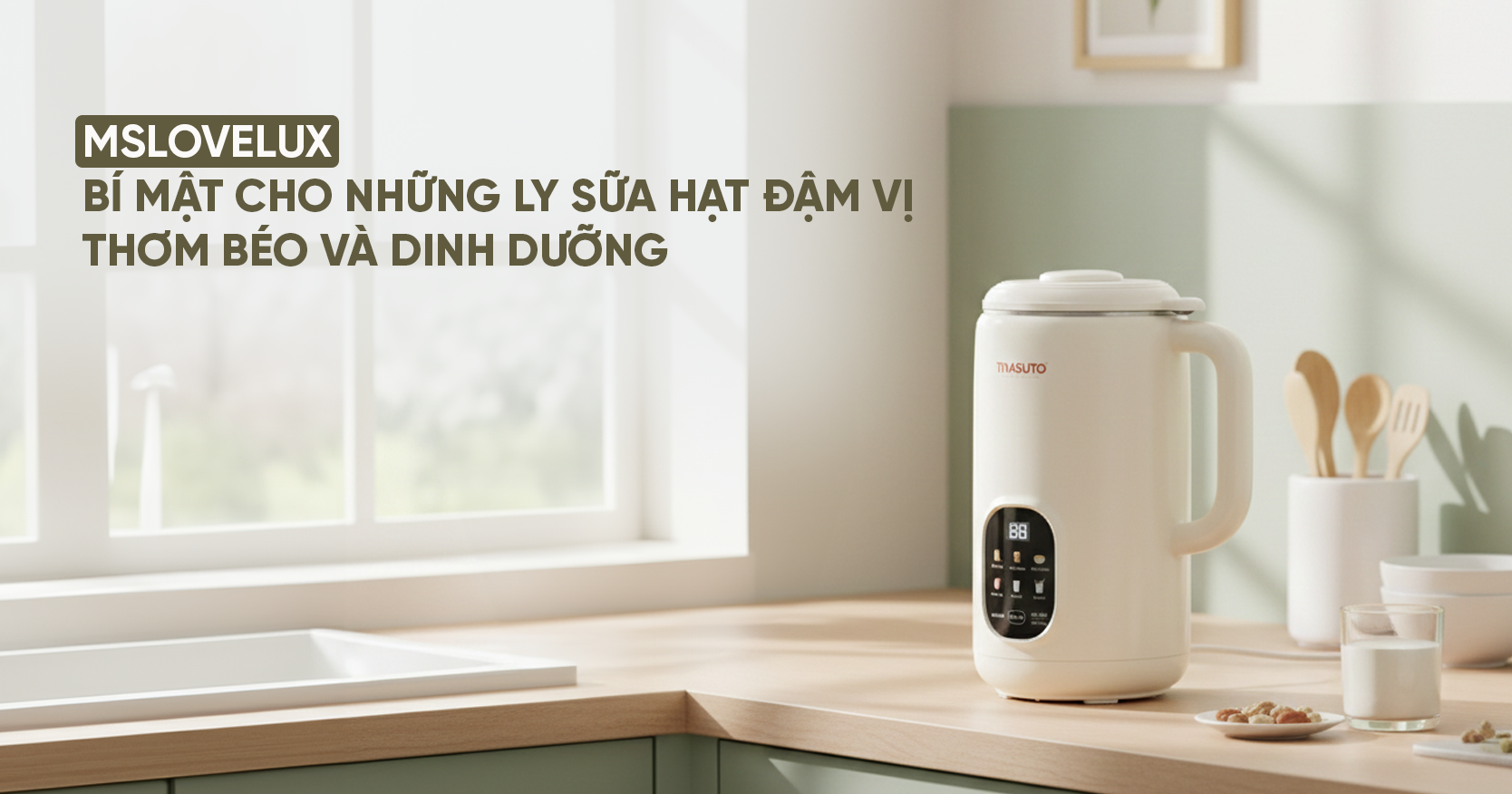 MSLoveLux – Bí Mật Cho Những Ly Sữa Hạt Đậm Vị, Thơm Béo Và Dinh Dưỡng Gấp Đôi