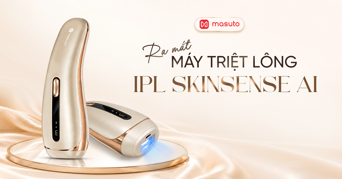 Masuto Ra Mắt Máy Triệt Lông IPL Skinsense AI - Nhận Diện Tone Da Thông Minh, Trải Nghiệm Chuẩn Spa Tại Nhà