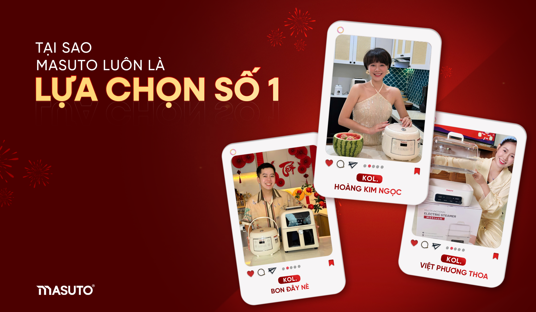 TẠI SAO MASUTO LUÔN LÀ LỰA CHỌN SỐ 1 CỦA CÁC KOC/KOL NỔI TIẾNG?