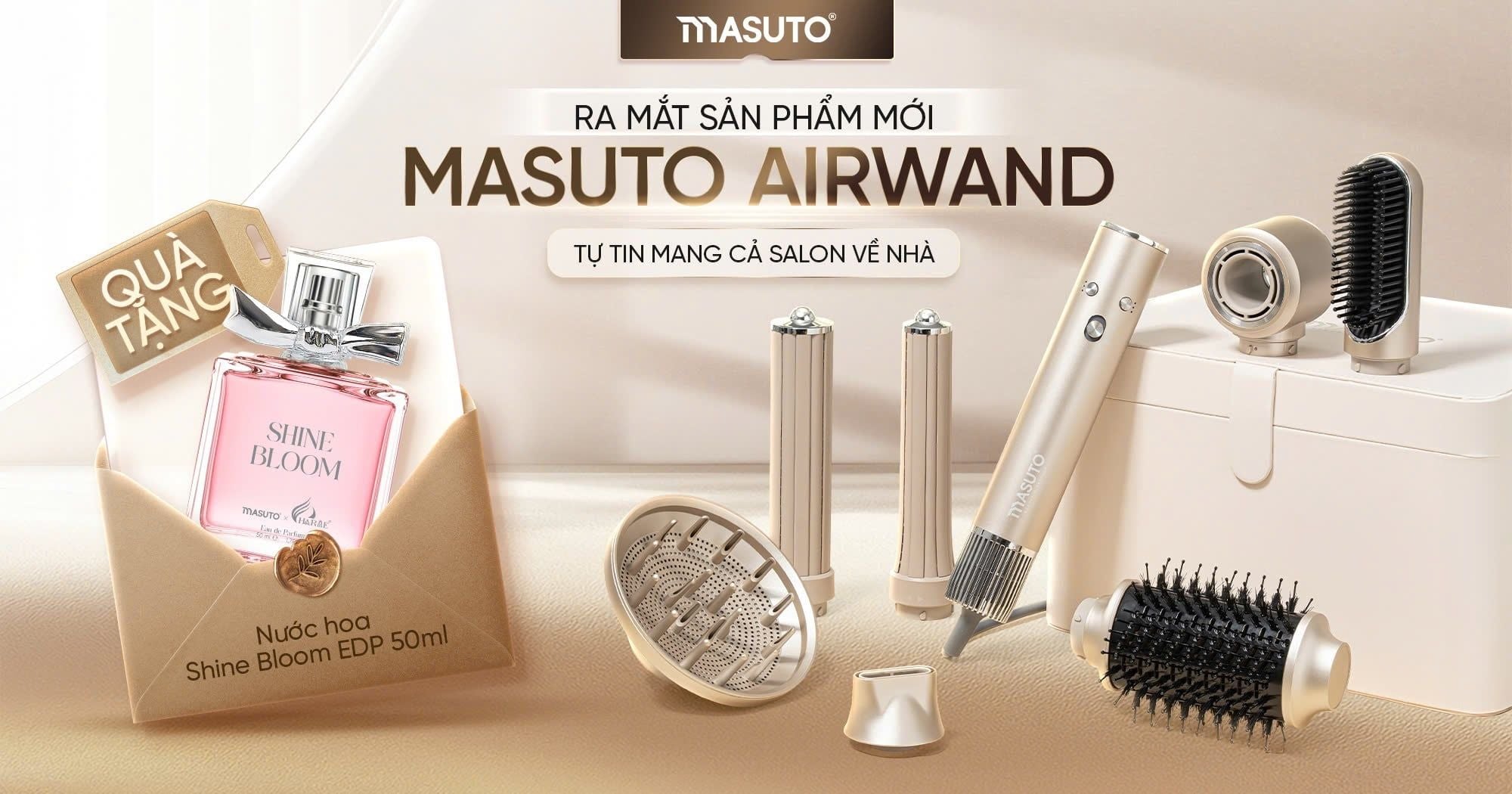 Máy Sấy Tóc Masuto AirWand 7 Trong 1 -  Biến Mọi Kiểu Tóc Salon Thành Hiện Thực Đã Chính Thức Lộ Diện