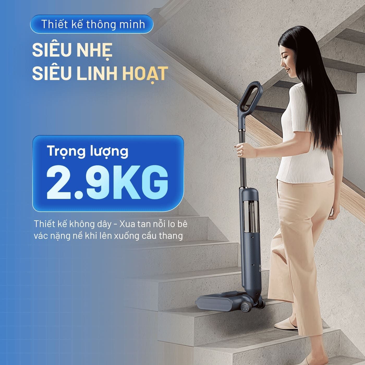 Máy lau nhà thông minh không dây Masuto - Giải pháp dọn nhà không dây cho mọi căn hộ Việt