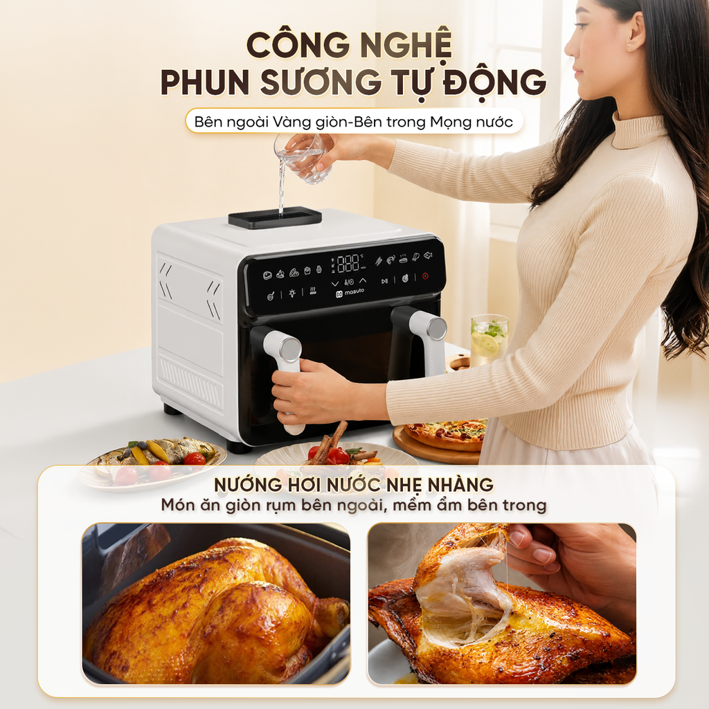 Tại sao nên đổi nồi chiên cũ sang nồi chiên 12L Masuto MSPRIMEAIR?