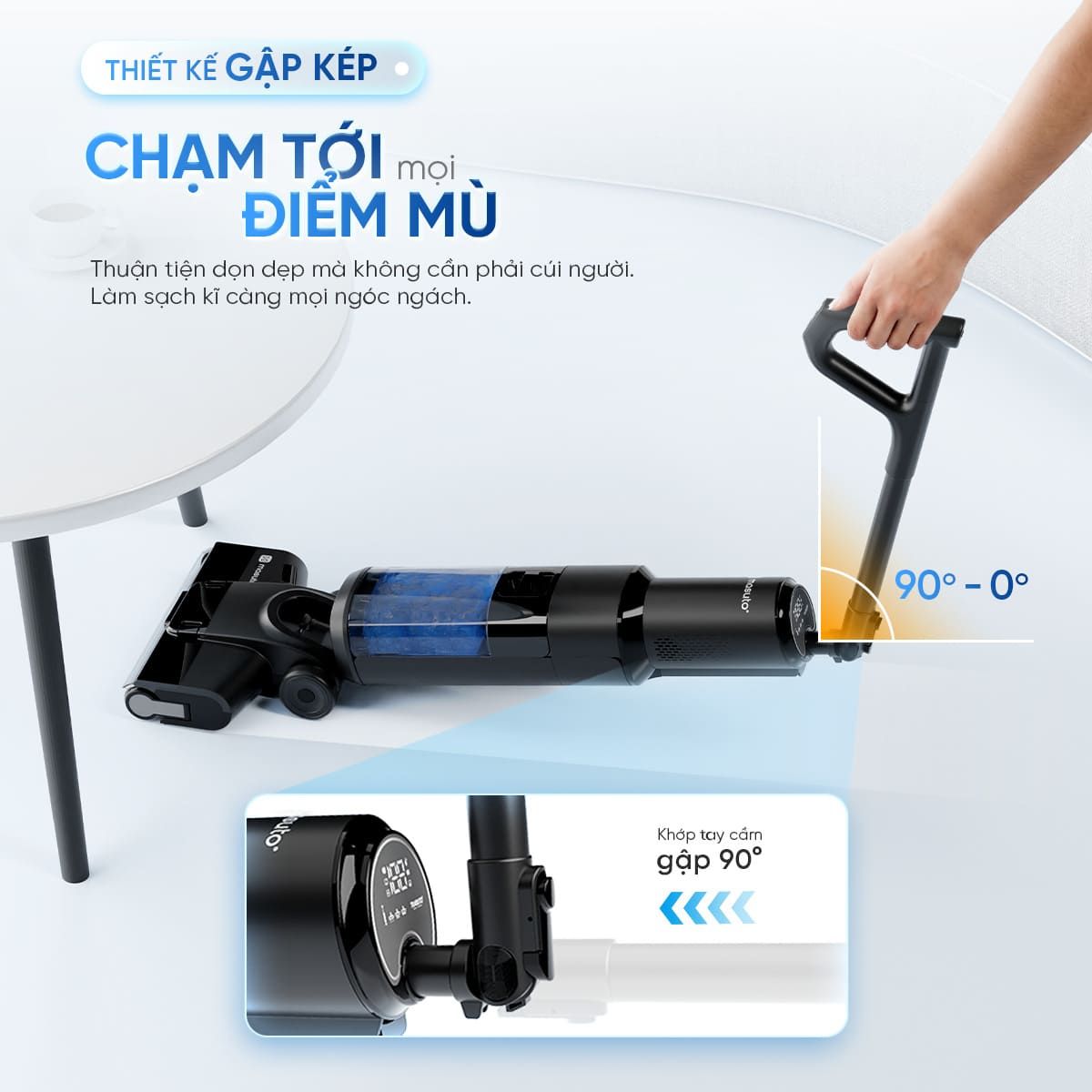 Máy lau nhà thông minh không dây Masuto - Giải pháp dọn nhà không dây cho mọi căn hộ Việt