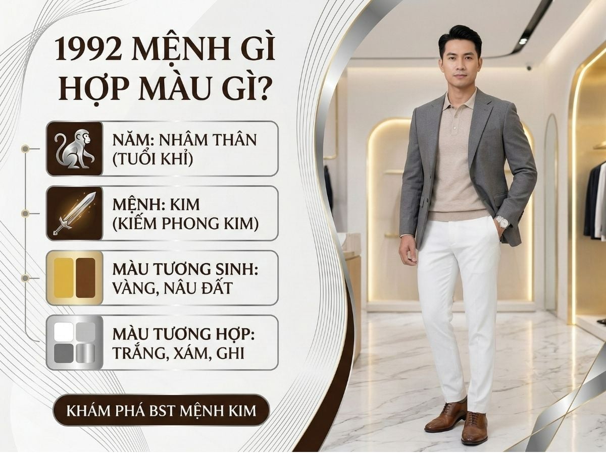 Nhâm Thân 1992 mệnh gì và hợp màu gì dễ áp dụng?