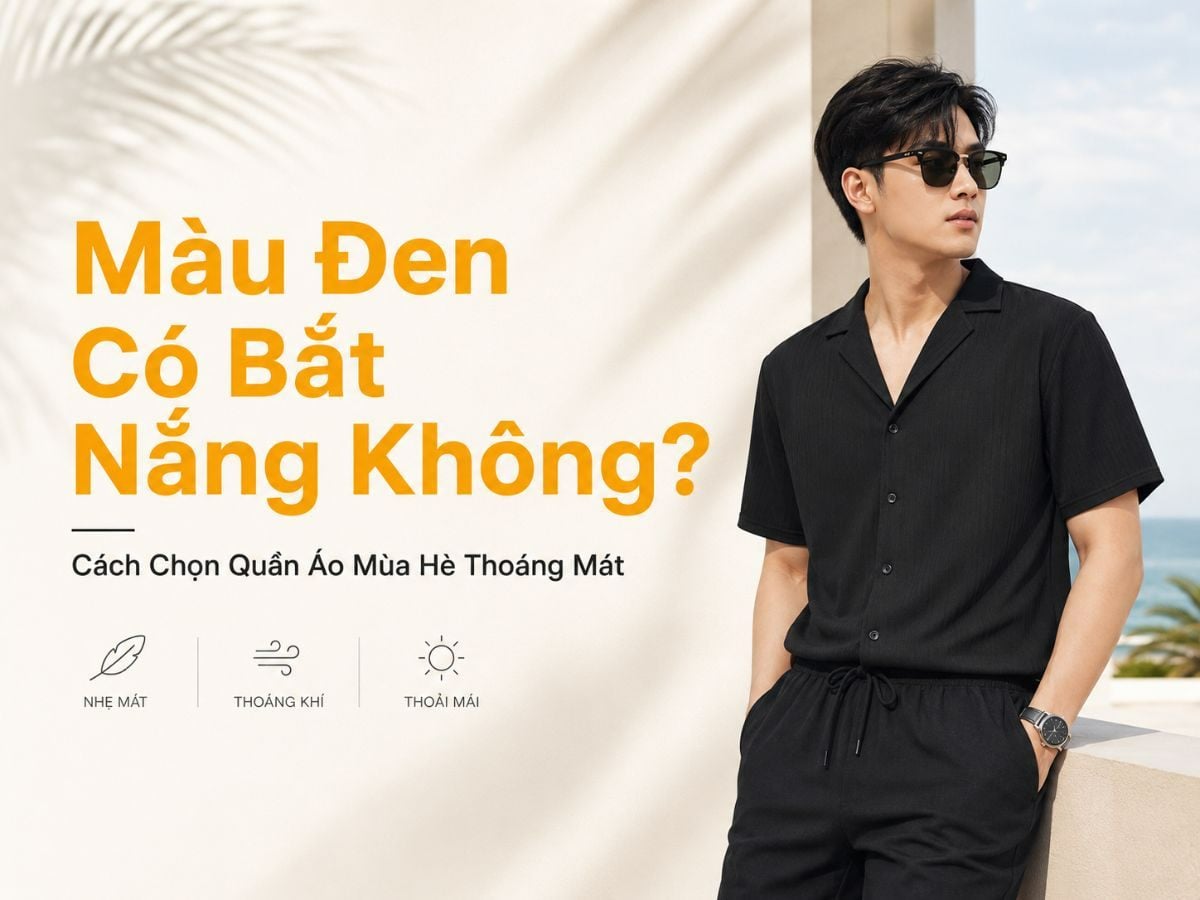 Màu đen có bắt nắng không? Mẹo bảo vệ da khỏi tia UV