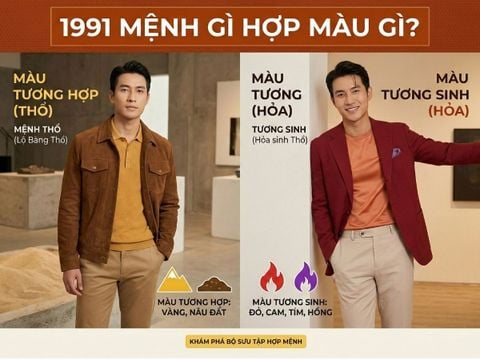 1991 mệnh gì hợp màu gì: Tân Mùi 1991 mệnh gì và hợp màu gì chuẩn phong thủy?