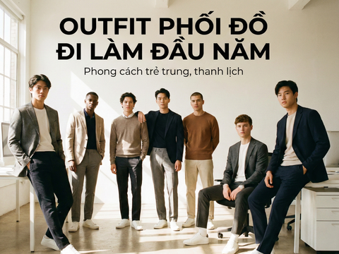 Gợi ý outfit đi làm đầu năm cho nam gọn gàng và lịch sự