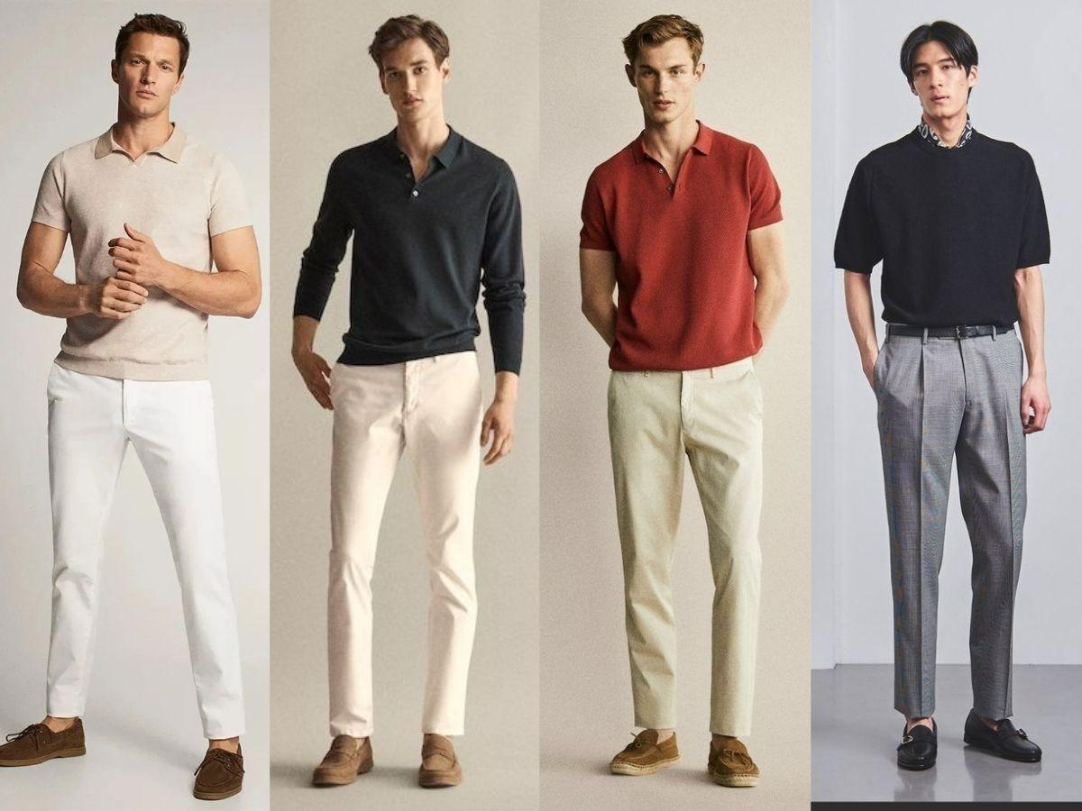 10+ Outfit phối áo polo quần tây phong độ, lịch lãm
