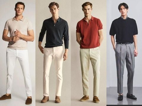 10+ Outfit phối áo polo quần tây phong độ, lịch lãm