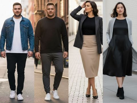 15+ Outfit phối đồ cho người béo bụng, hack dáng nhất