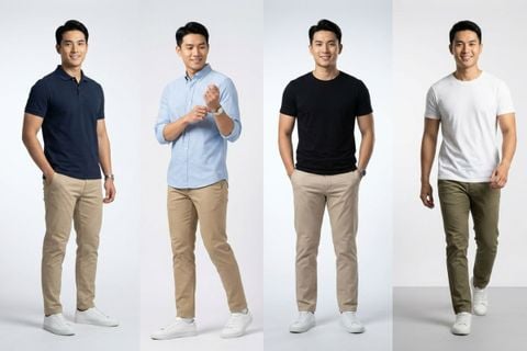8 cách phối đồ với quần kaki nam phổ biến và trẻ trung