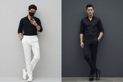 Quần tây ống rộng nam mặc với áo gì? 10 cách phối đồ chuẩn gu