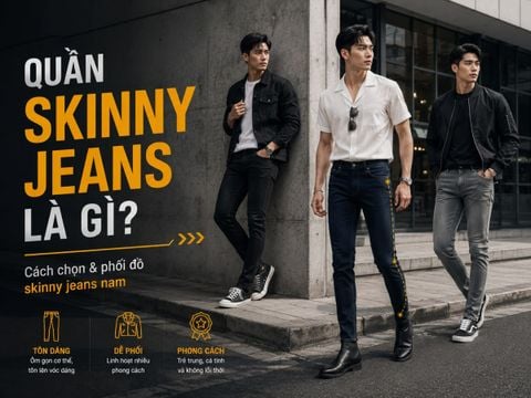 Quần Skinny Jeans Là Gì? Cách Chọn Và Phối Đồ Skinny Jeans Nam Đẹp