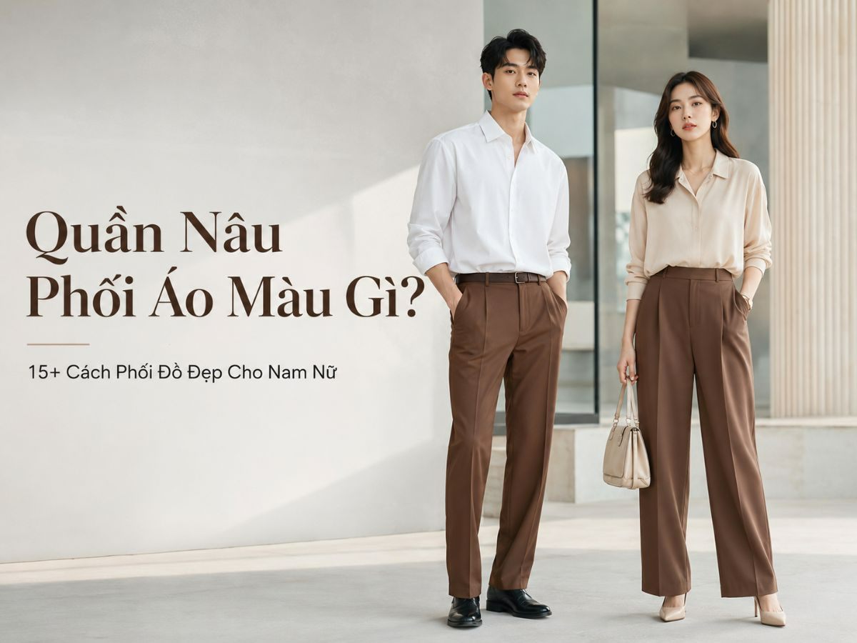 Quần Nâu Phối Áo Màu Gì? 15+ Cách Phối Đồ Đẹp Cho Nam Nữ
