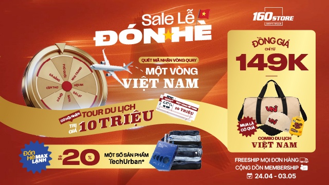 Sale lễ đón hè – cơ hội trúng chuyến du lịch 10 triệu đồng
