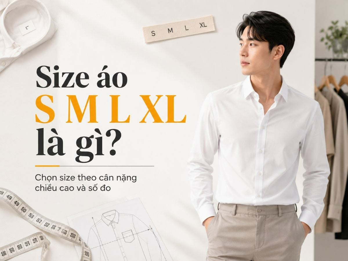 Size áo S M L XL là gì? Chọn size theo cân nặng chiều cao và số đo