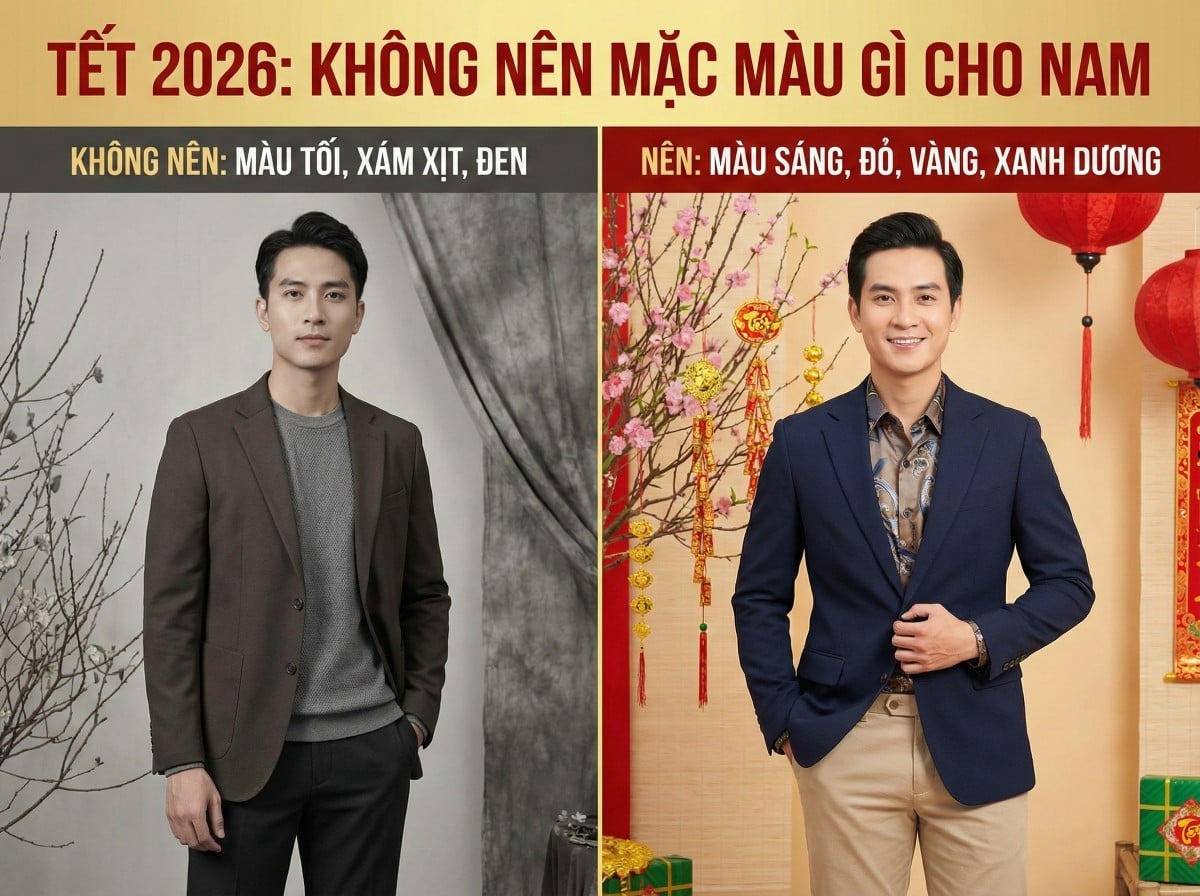 Tết 2026 không nên mặc màu gì để tránh kém may