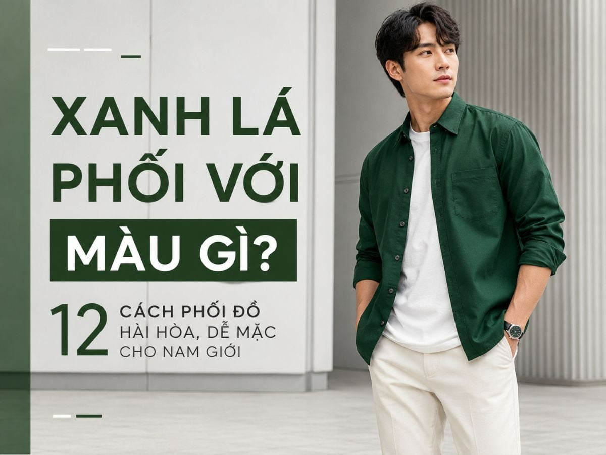 Xanh Lá Phối Với Màu Gì? 12 Cách Phối Đồ Nam Hài Hòa, Dễ Mặc