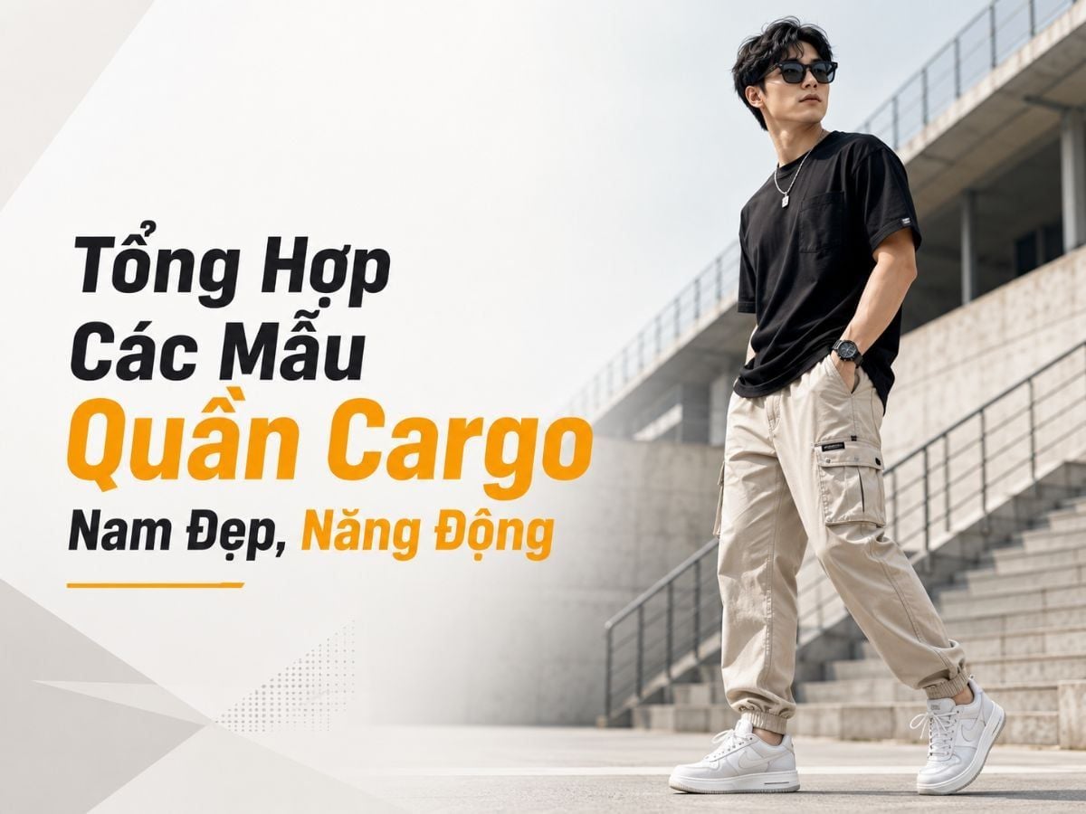 Quần cargo nam