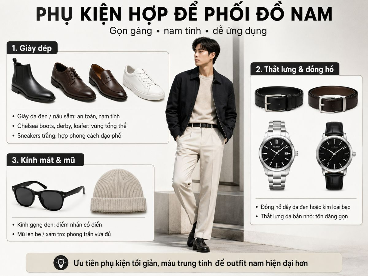 Chọn giày và phụ kiện khi phối với màu đỏ