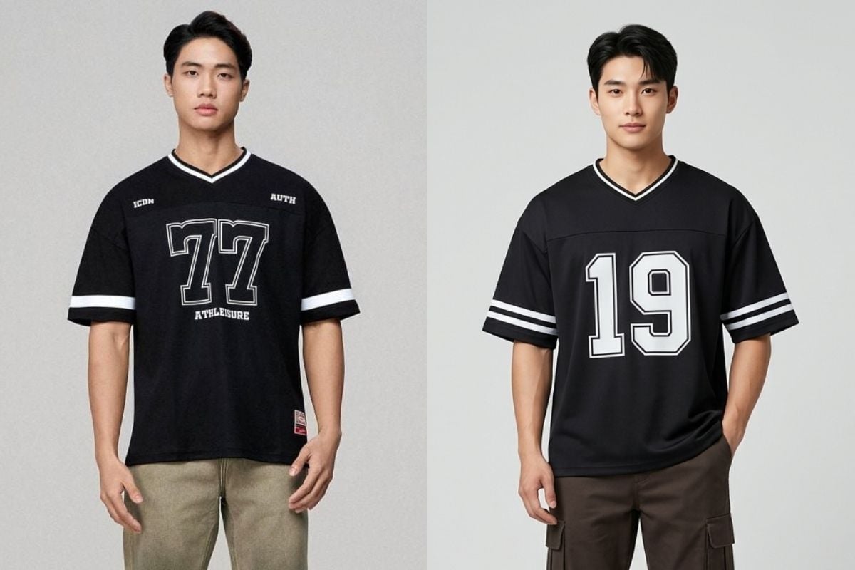 Áo thun nam cổ tim