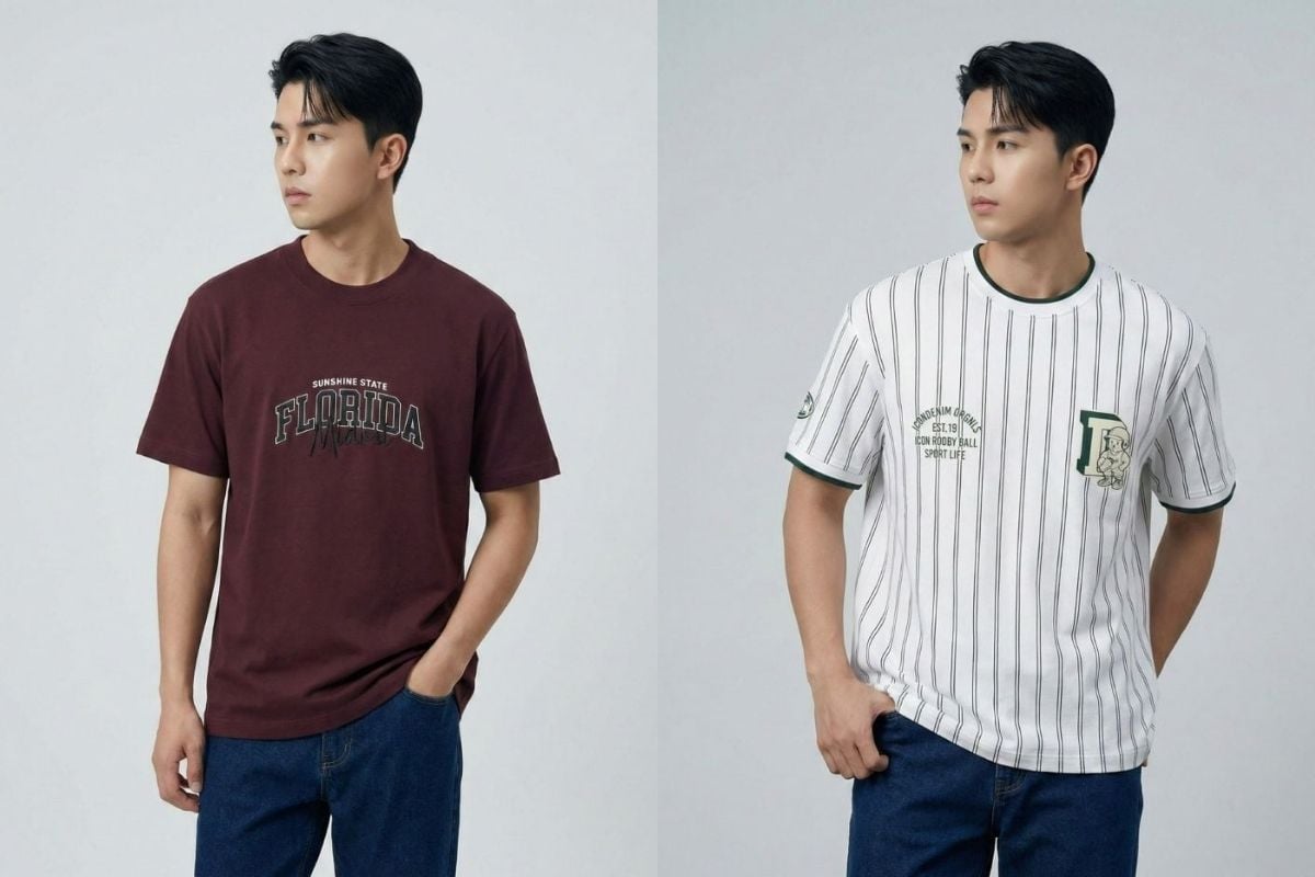 Áo thun nam cổ tròn