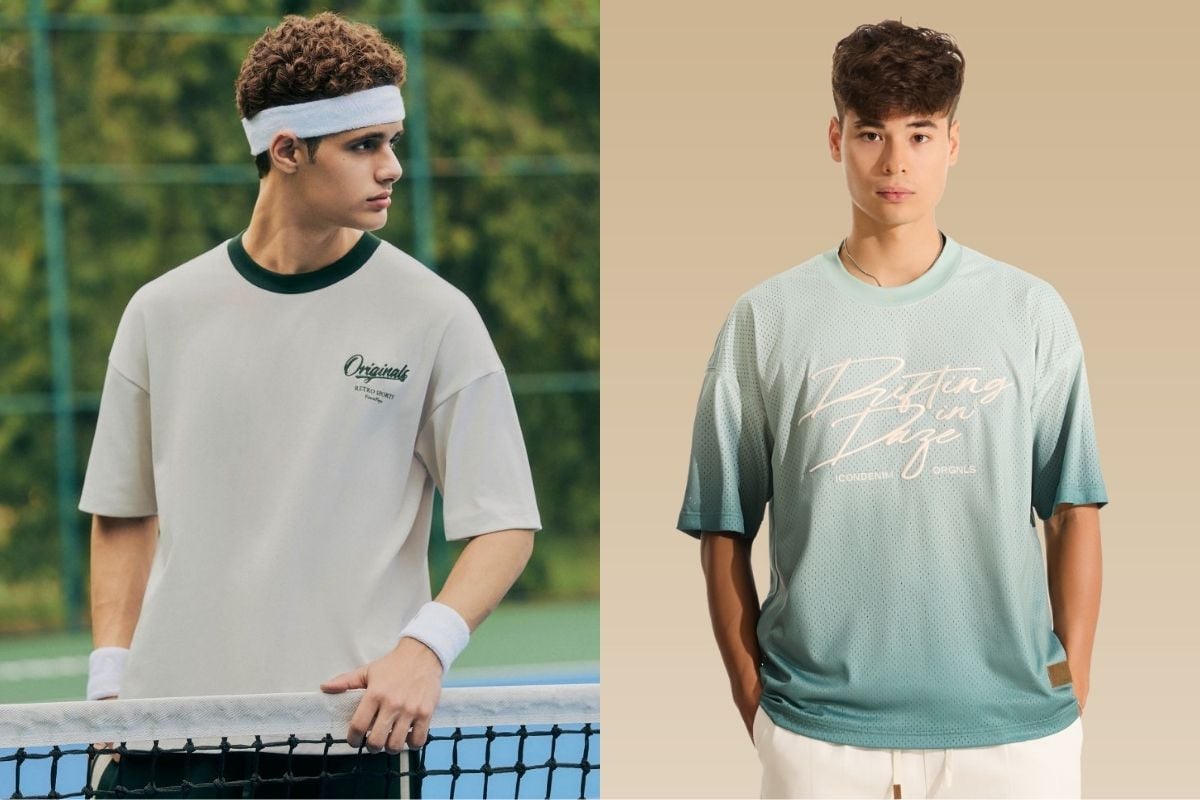 Áo thun nam phom rộng