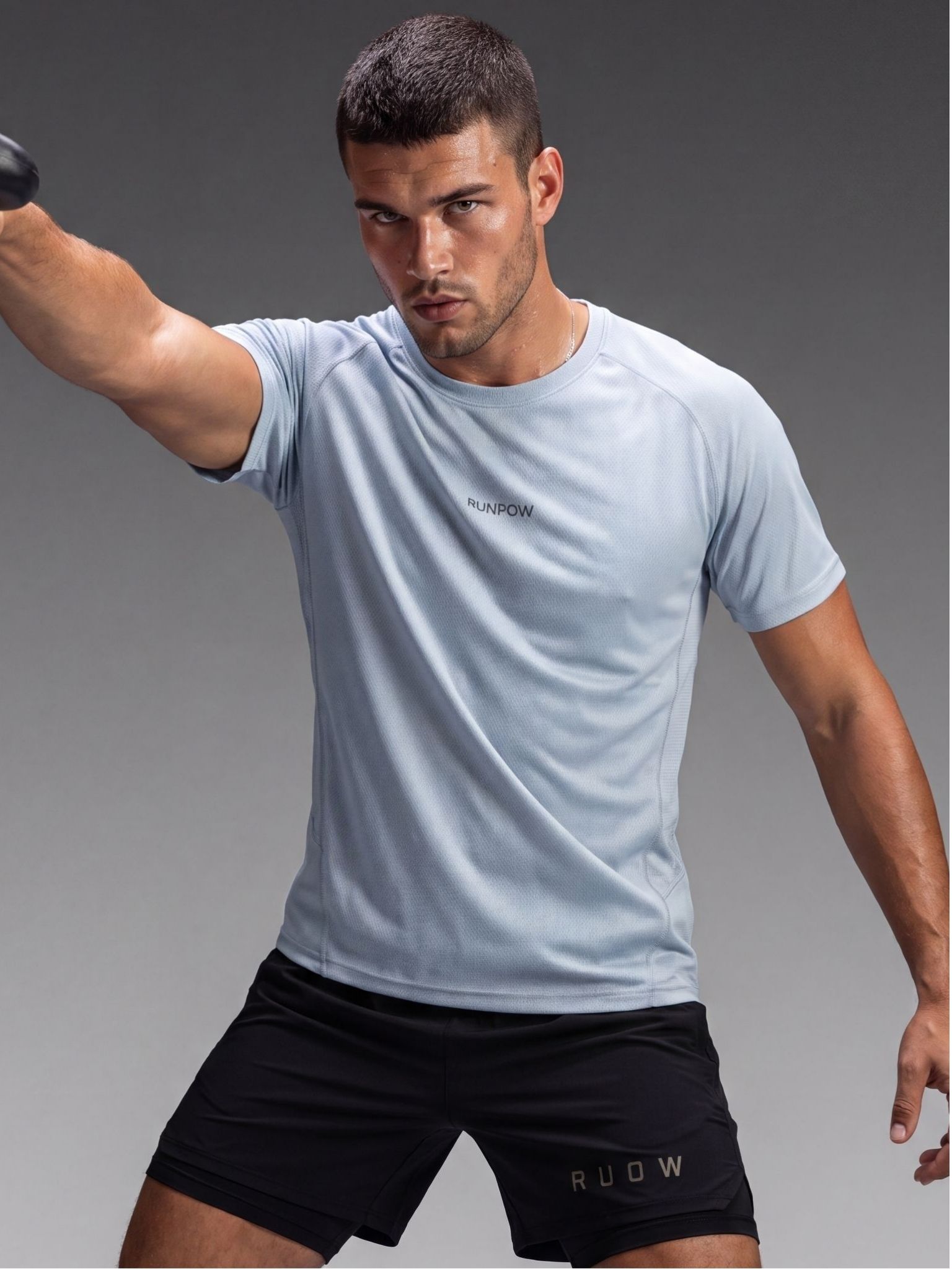 Áo Thun Nam RUNPOW Raglan Active