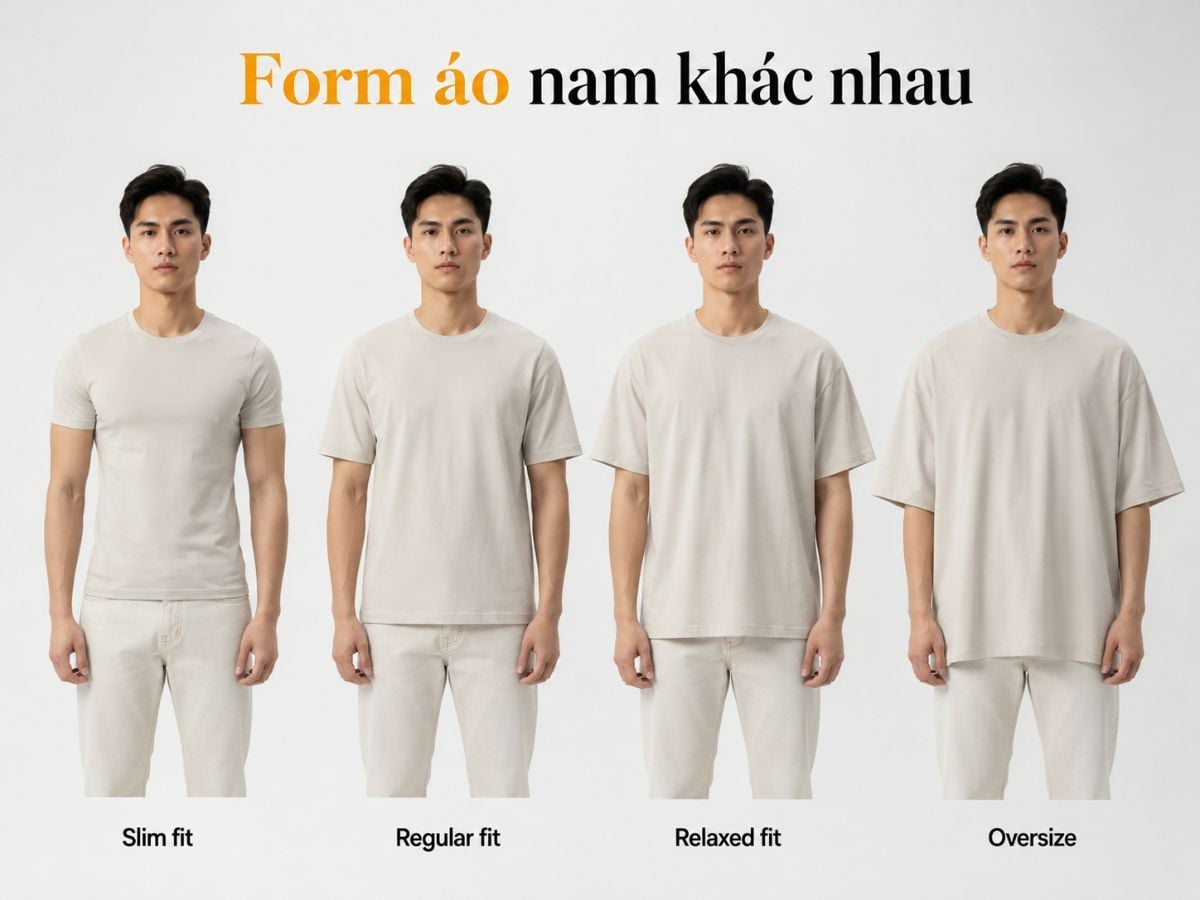 Cần lưu ý form áo khi chọn size