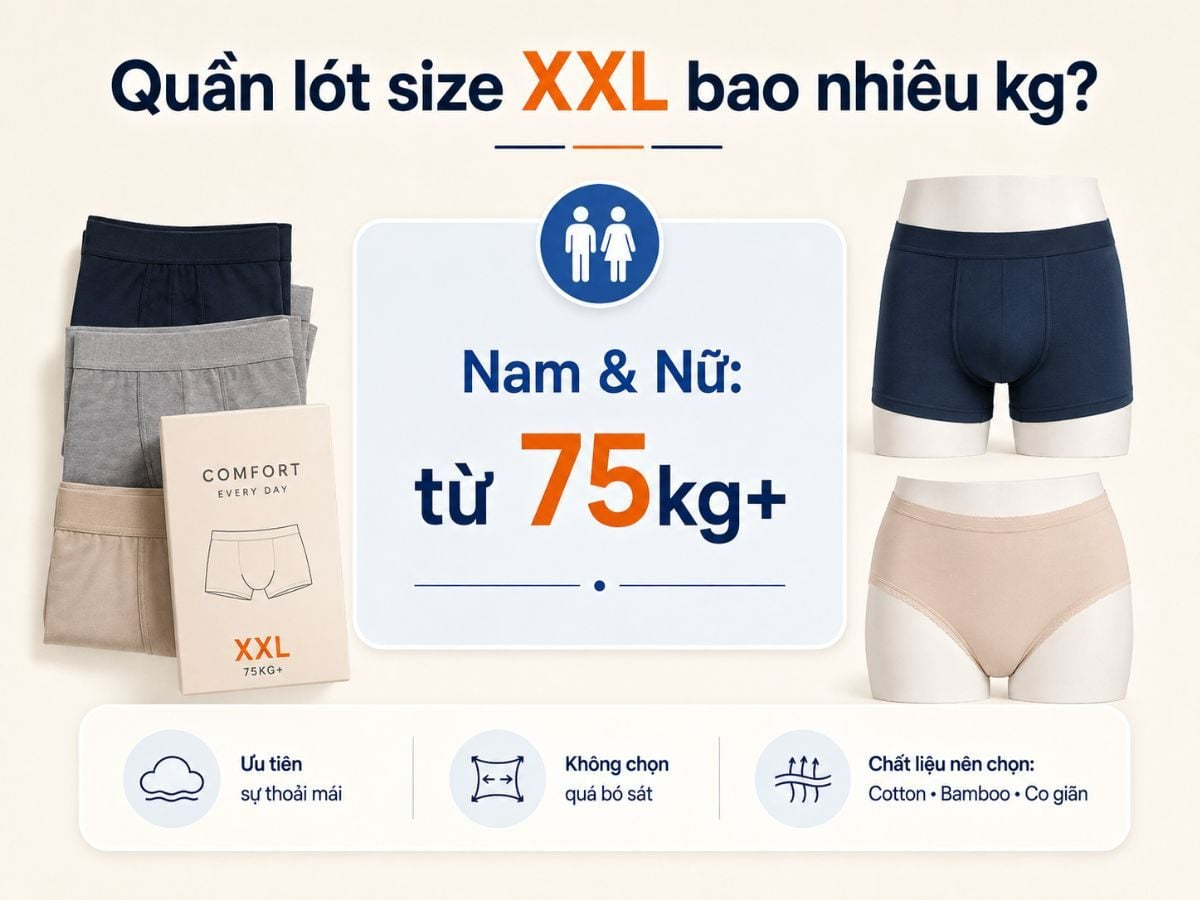 Chọn quần lót size XXL