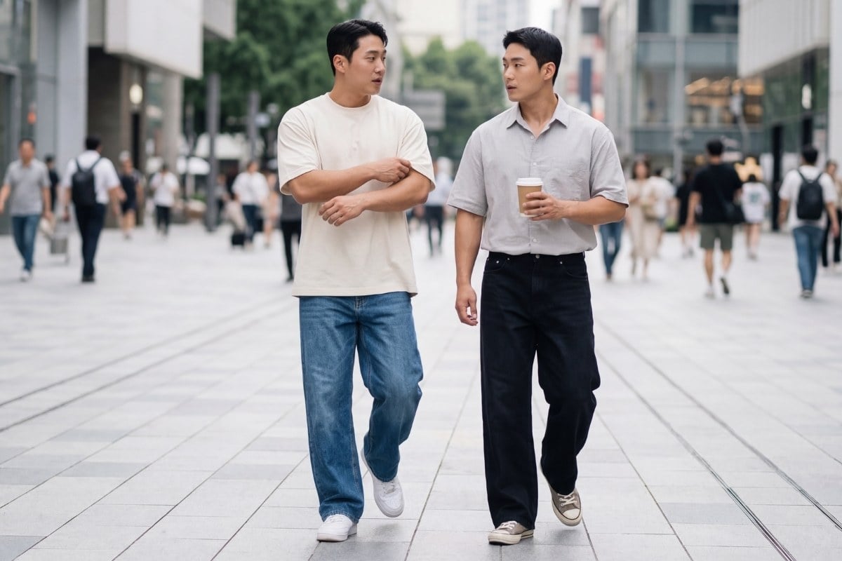 Quần jeans ống rộng mang lại sự thoải mái khi di chuyển