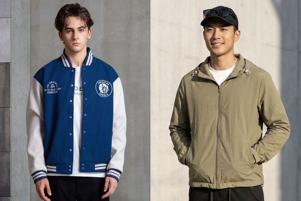 Phối áo thun với áo khoác