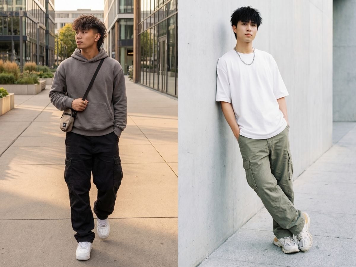 Quần kaki nam baggy