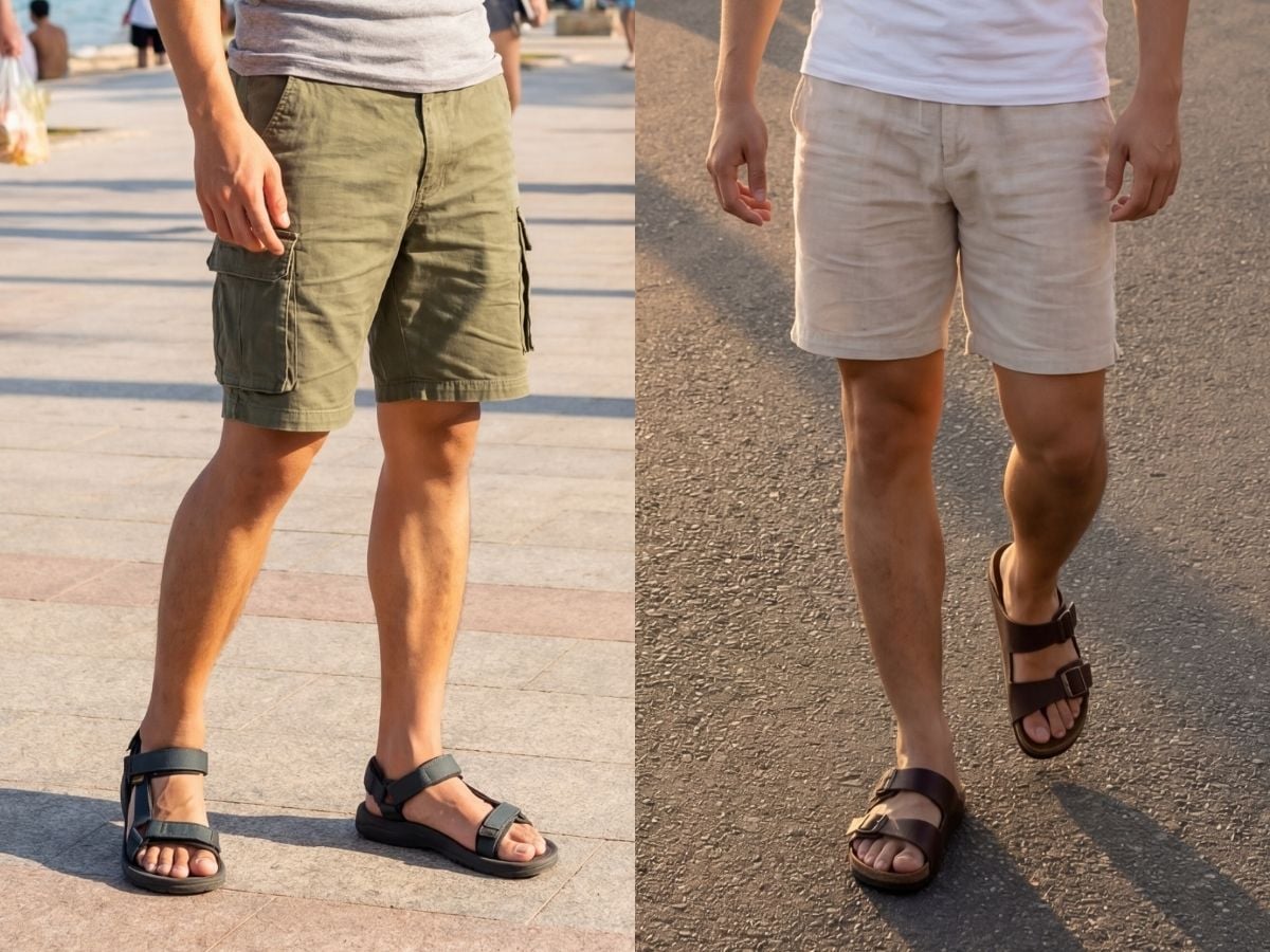 Quần short đi cùng sandal