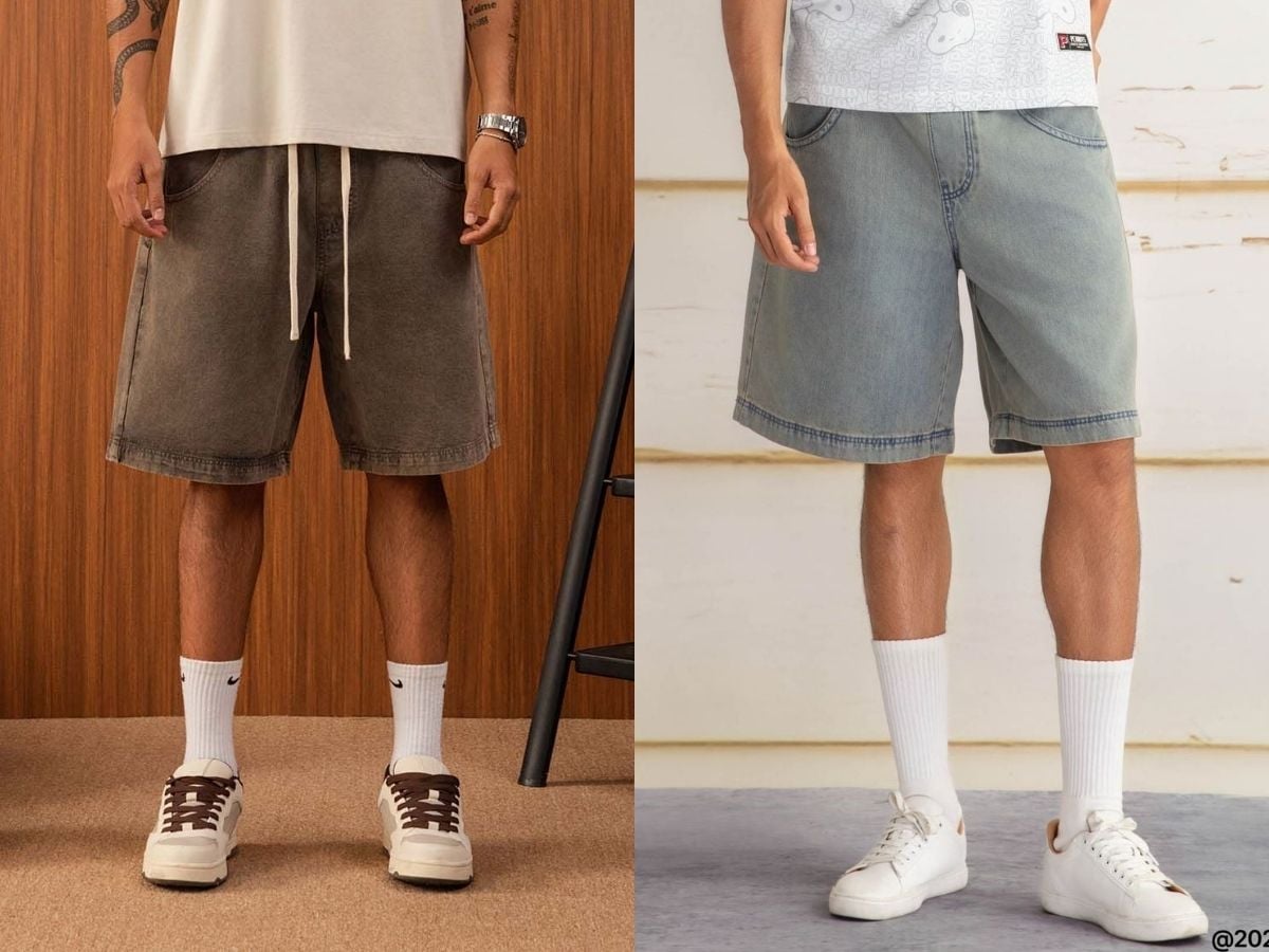 Quần short form rộng cho phong cách streetwear