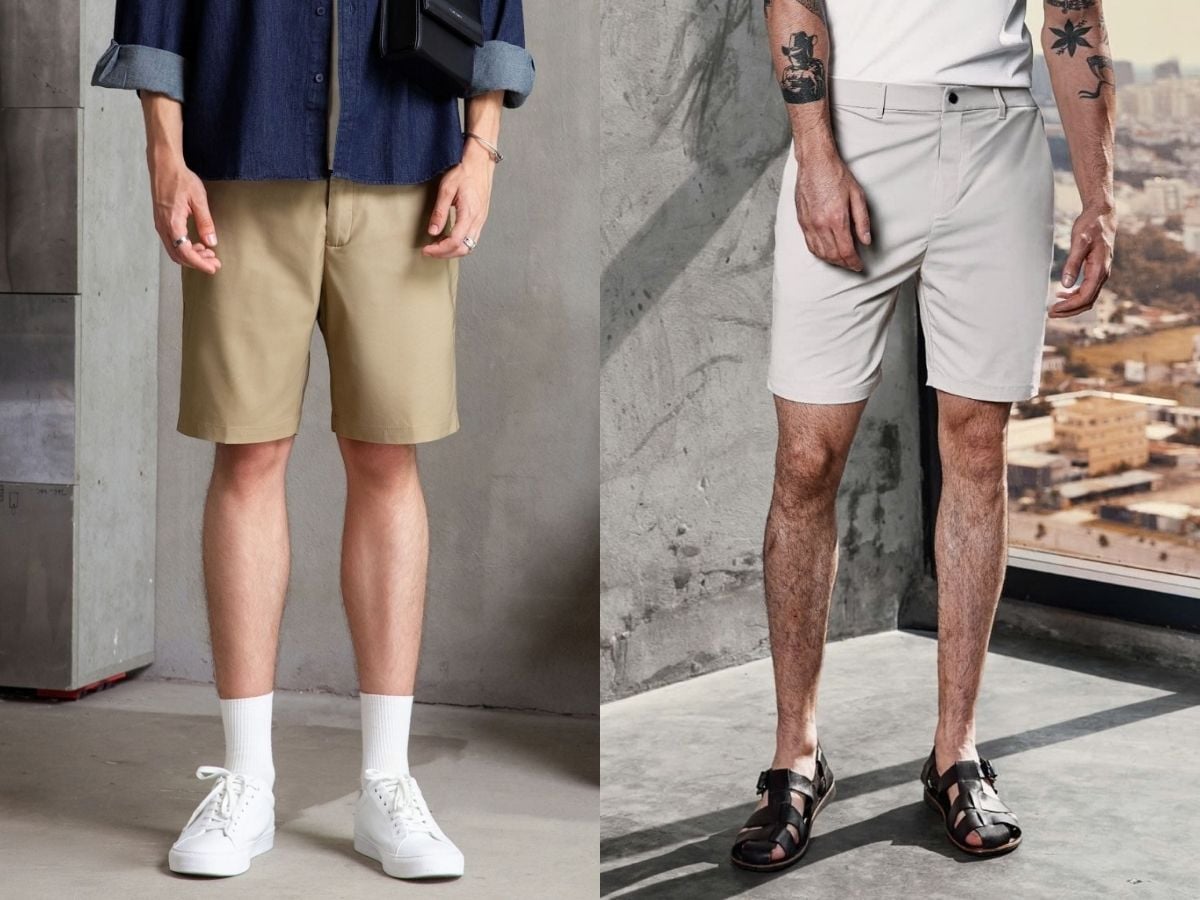 Quần short kaki nam
