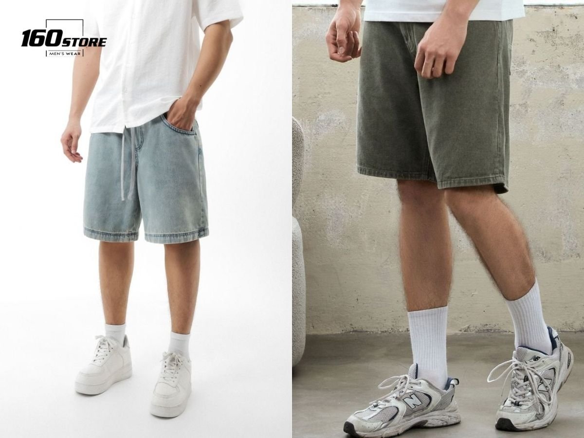 Quần short nam form baggy