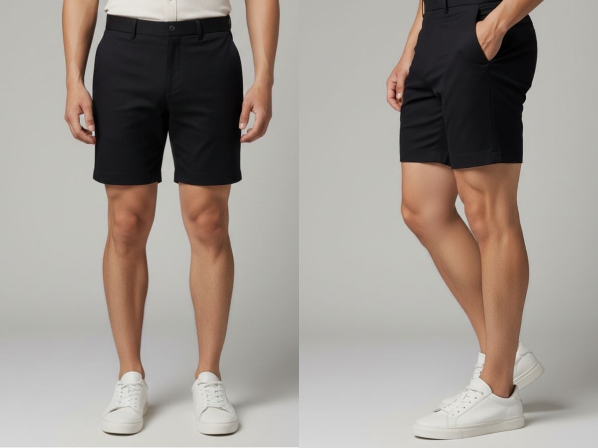 Quần short slim-fit tôn dáng