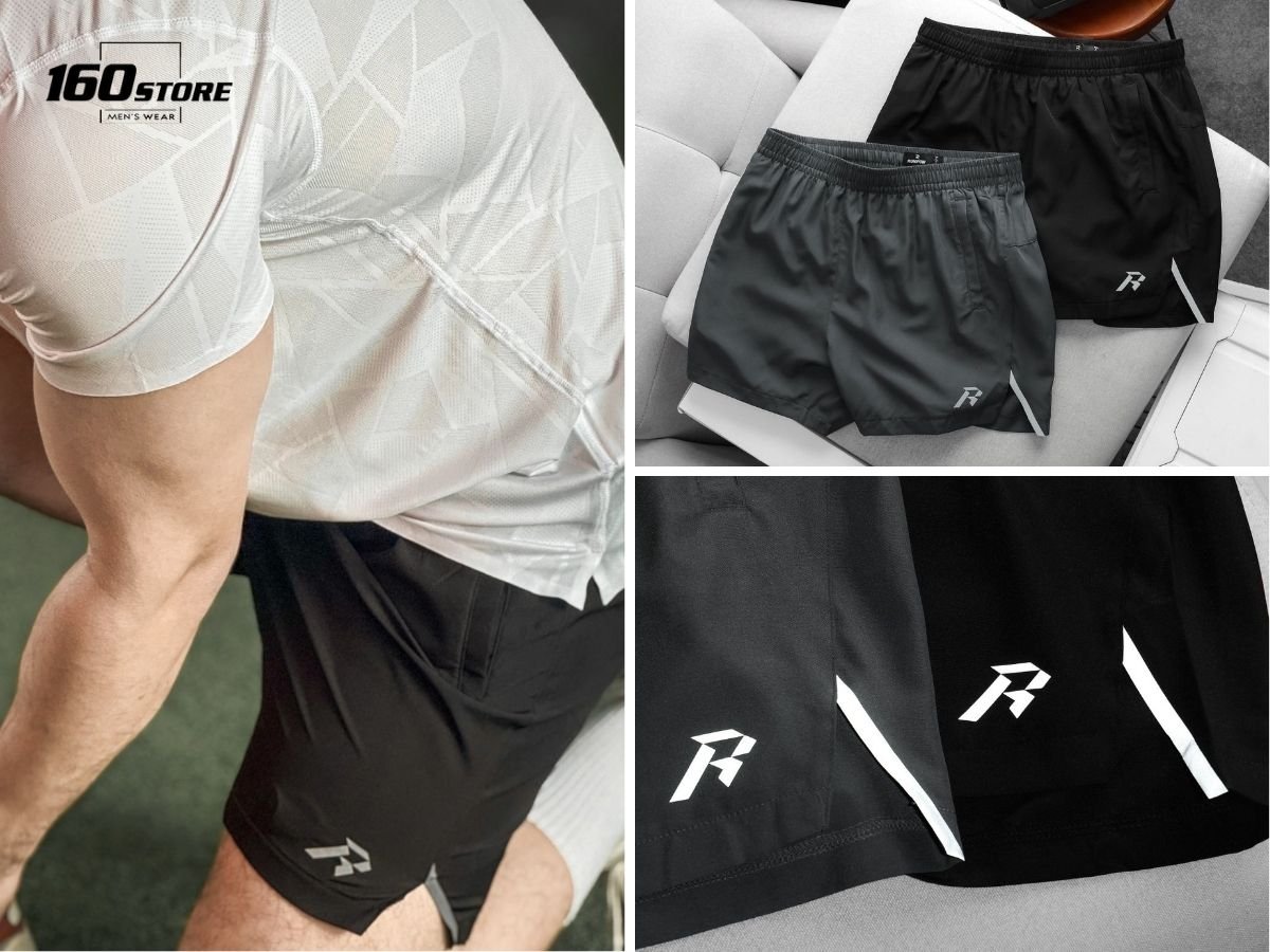Quần short thể thao Runpow phối áo thun thể thao