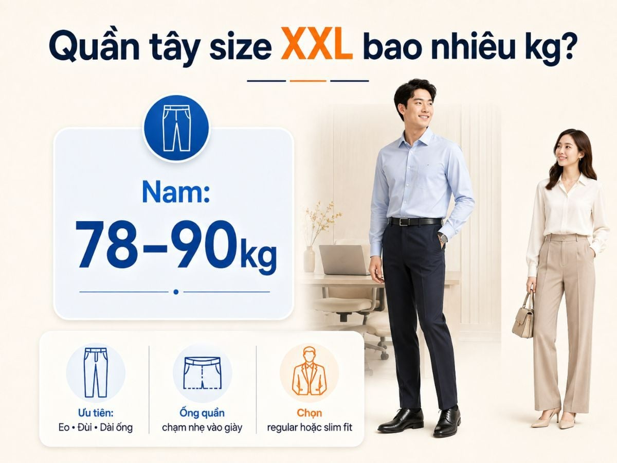 Quần tây size XXL