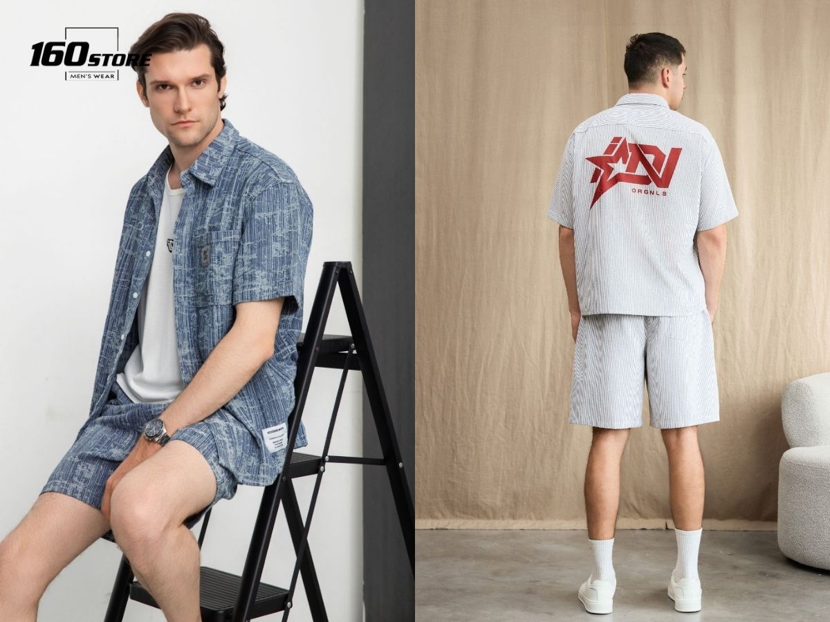 Set đồ sơ mi và quần short