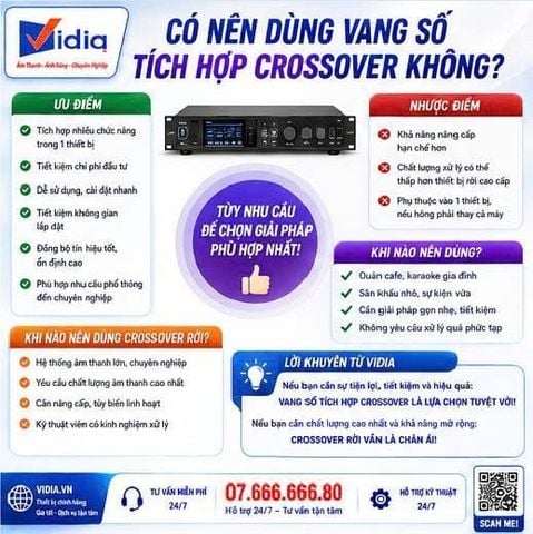 Có Nên Dùng Vang Số Tích Hợp Crossover Không? Câu Trả Lời Thật Từ Người Trong Nghề