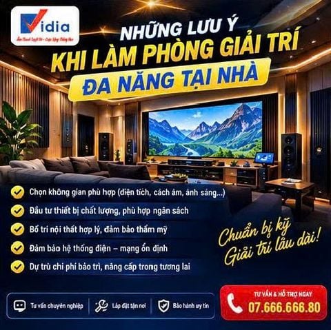 Những Lưu Ý Khi Làm Phòng Giải Trí Đa Năng Tại Nhà